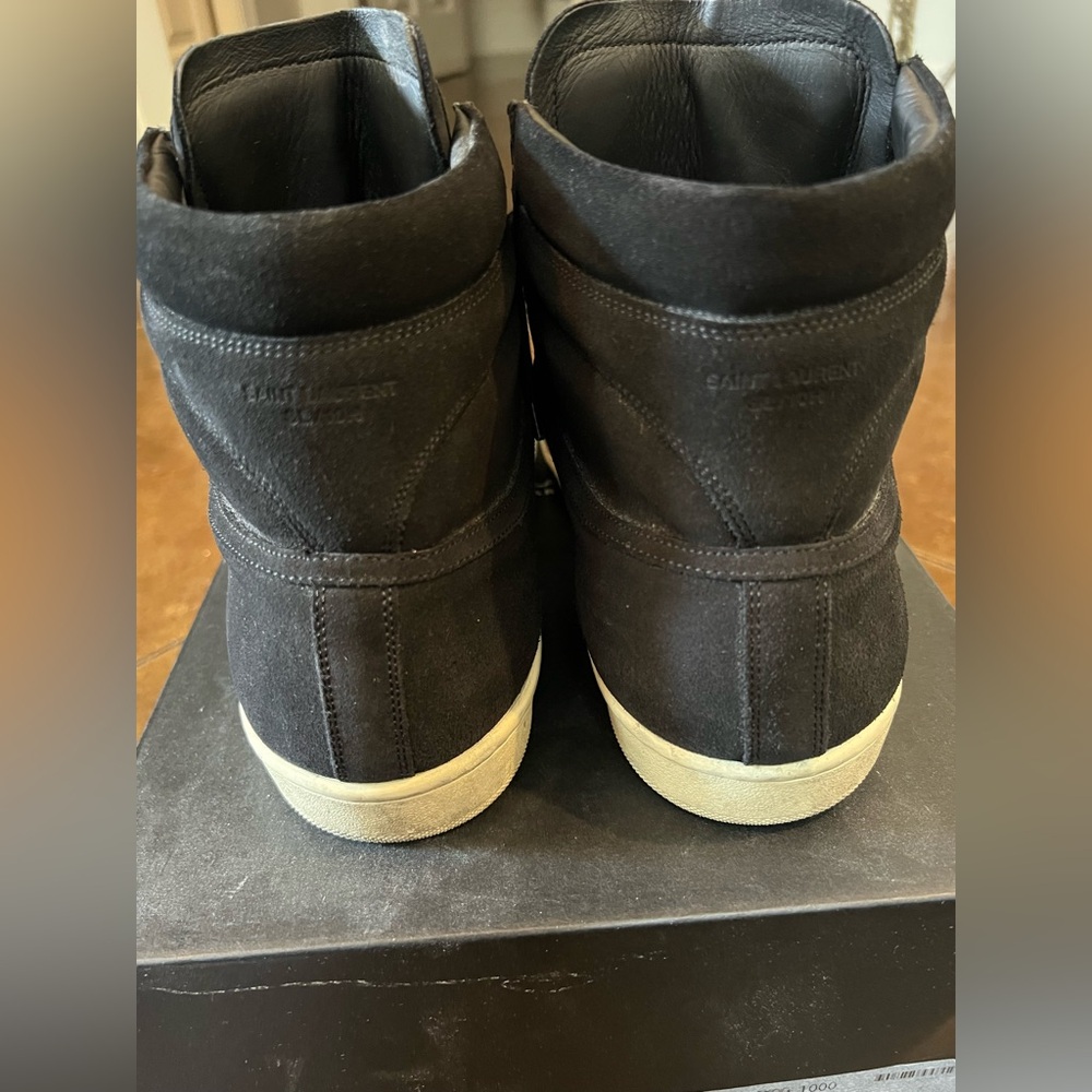 Saint Laurent black mid top sneaker - Picture 6 of 7